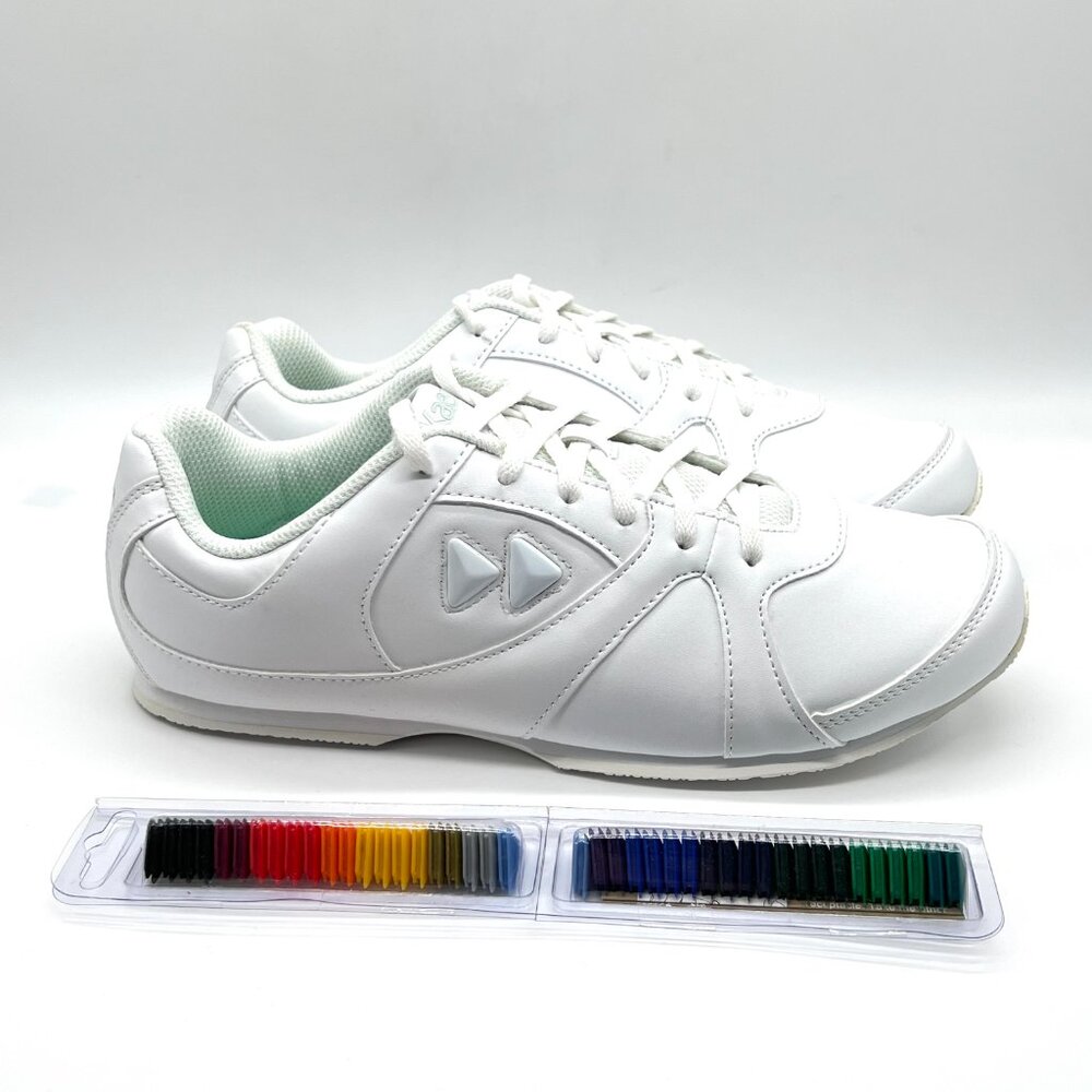 New Kaepa Womens Size 9.5 Cheer‎ Cheerleader Cheerleading White Shoes Sneakers